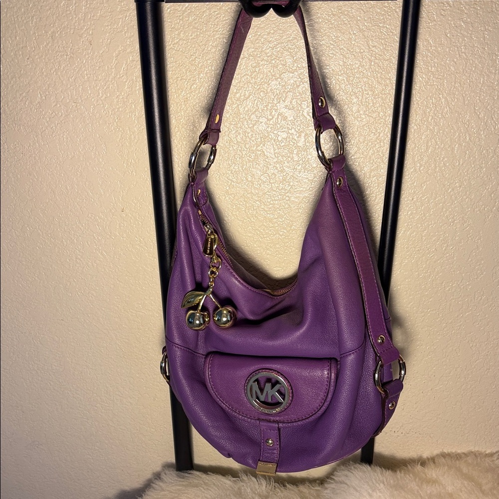 Michael Kors Vibrant Purple Hobo Bag